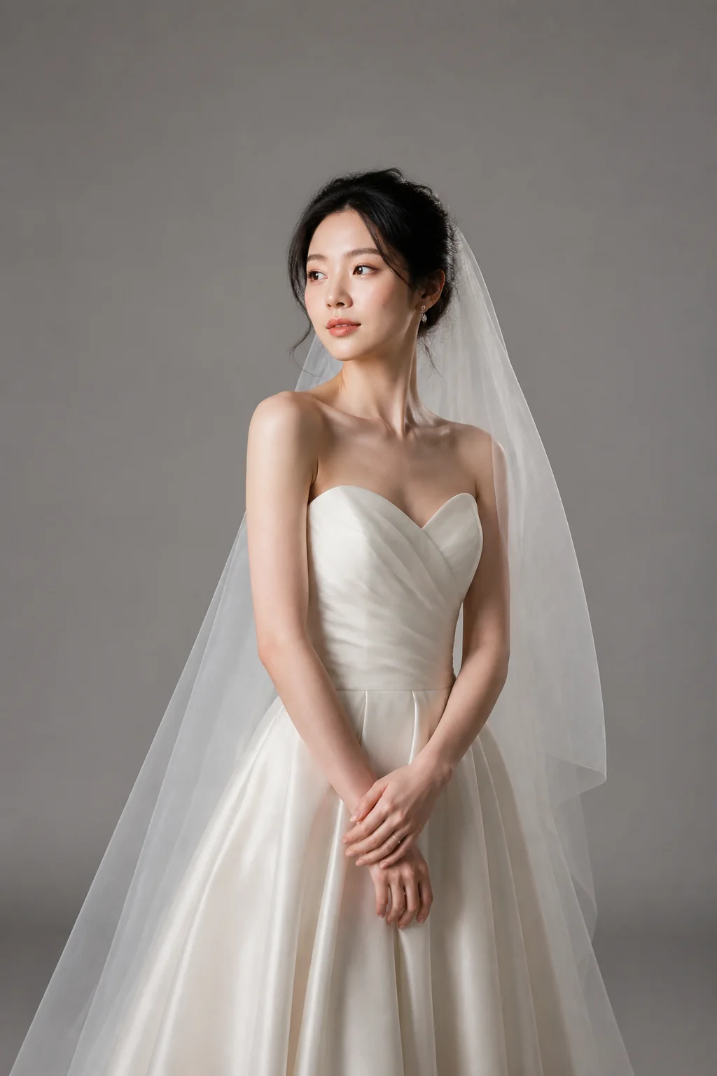 Studio Wedding Photography photographed on a clean studio backdrop